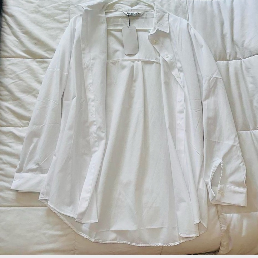 BIG DART MENS‎ SHIRT BUTTON UP White Euro 40